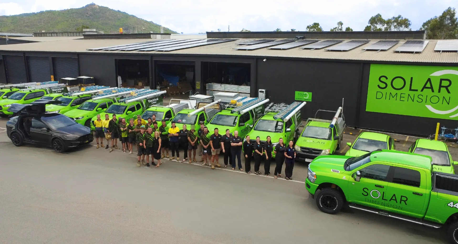 Solar Dimension team and fleet ready to service Townsville