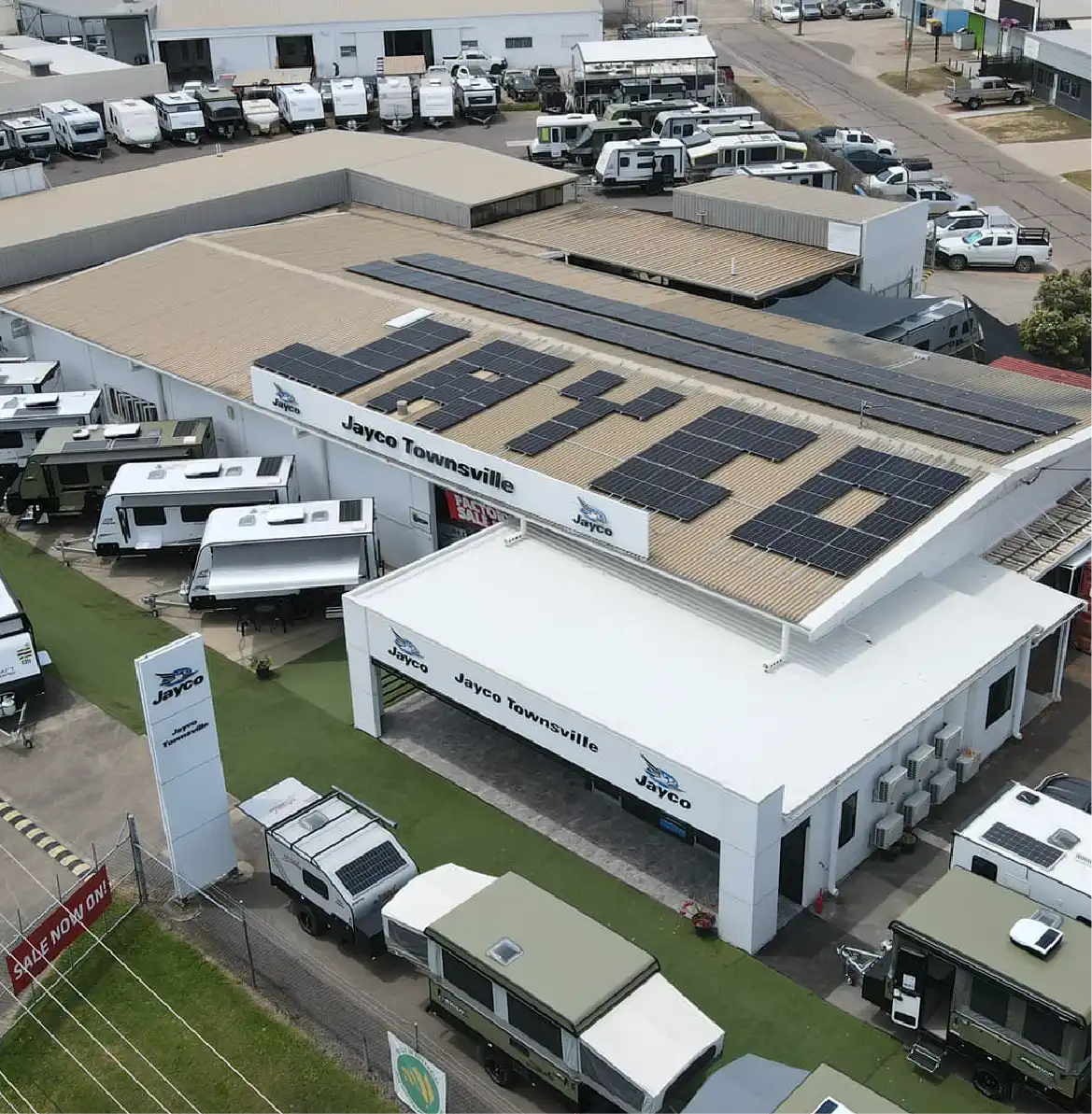 Commercial rooftop solar installed by Solar Dimension